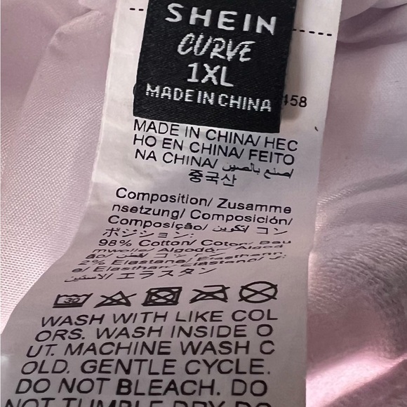 Distressed Skinny Jeans by Shein Curve Polyester Cotton Spandex Plus 1X - Picture 13 of 13